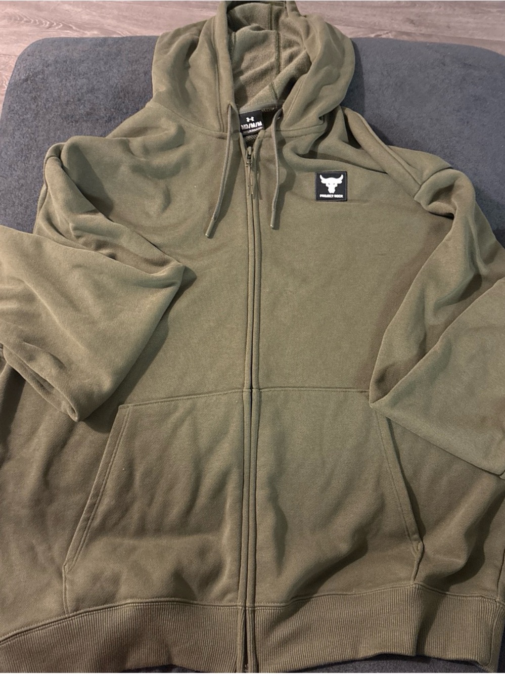 Under Armour Olive Green Full-Zip Hoodie